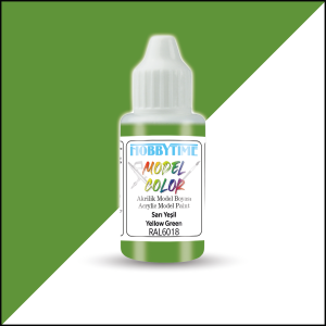 18 ml. RAL6018 Sarı Yeşil Yellow Green Akrilik Boya