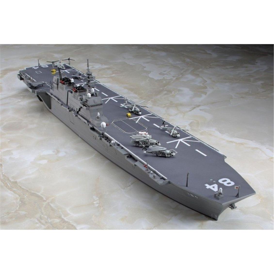 Hasegawa 032 49032, 1/700 JMSDF DDH Kaga Helicopter Destroyer plastik maketi - Görsel 4