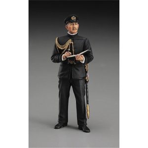 1/700 IJN Battleship Mikasa w/ Akiyama Saneyuki plastik maketi