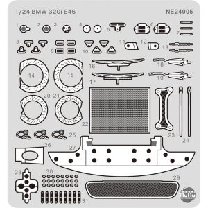 1/24 Detay Seti for Bmw 320i E46 Super Production DTCC 2002 Model Detay Kiti