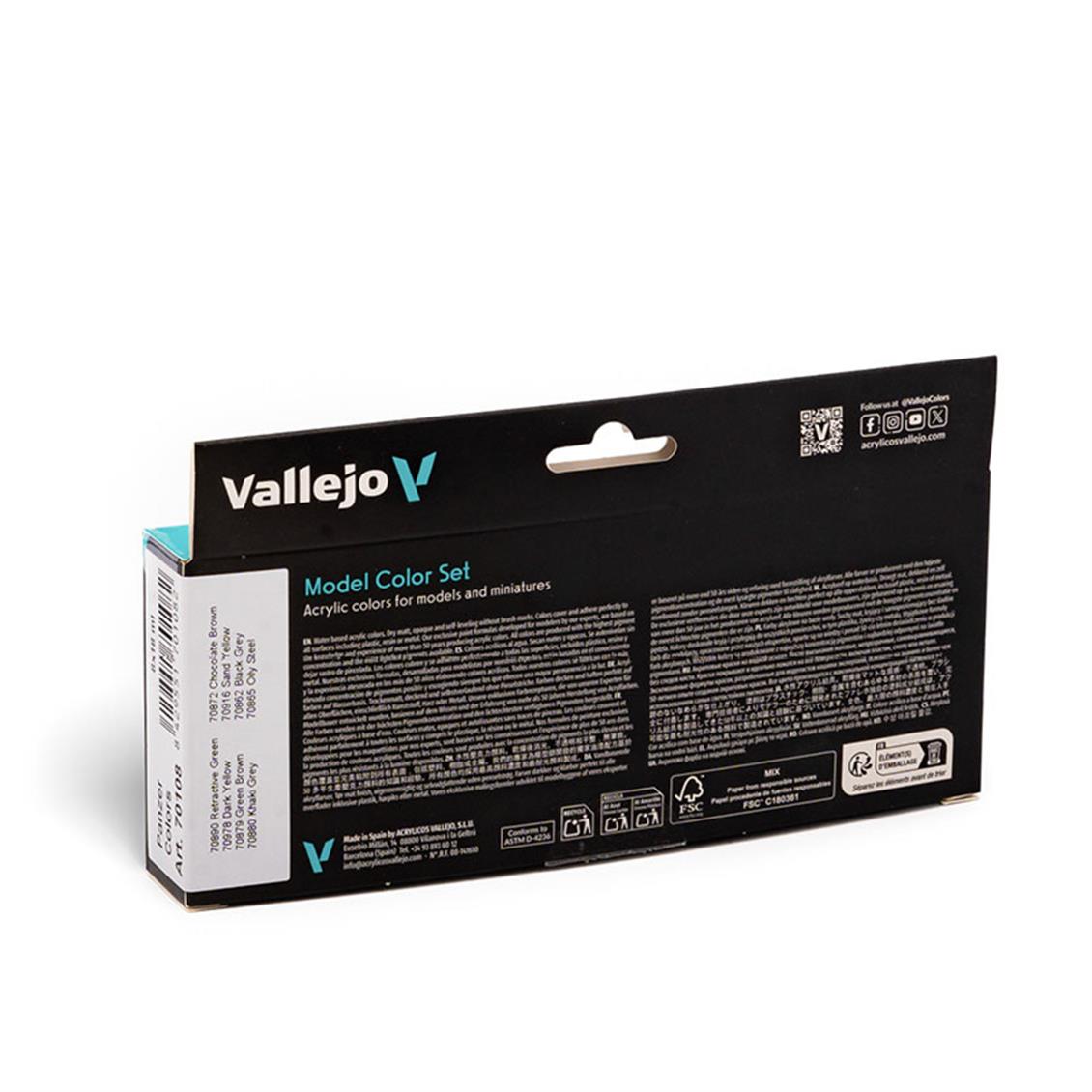 8x18 ml. Panzer Colors Model Color Boya Seti