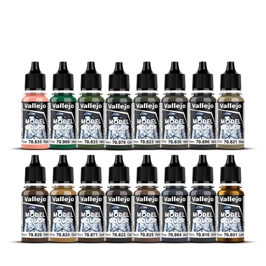 Vallejo 70114, 16x18 ml. German Camouflage WWII Model Color Boya Seti - Görsel 3