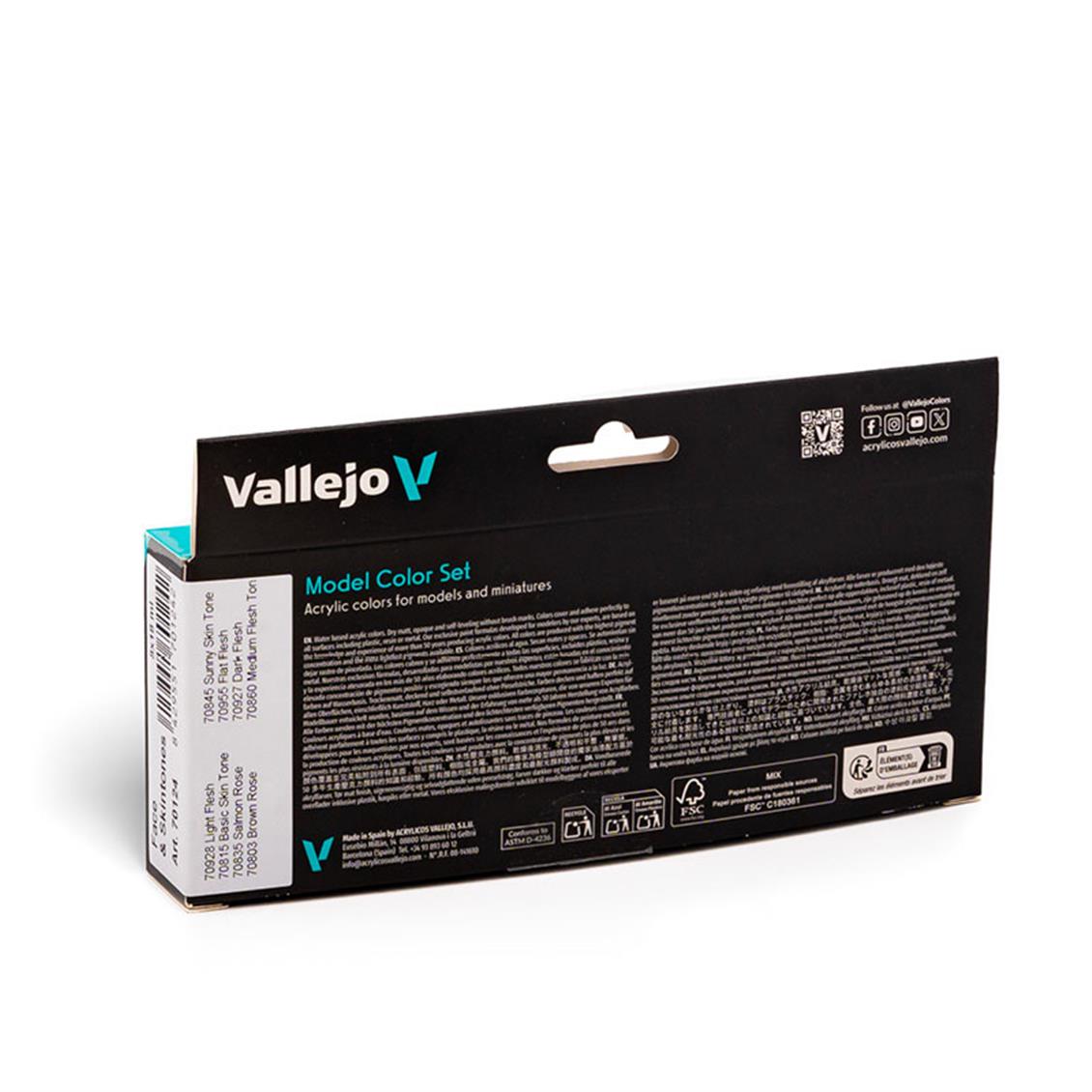 8x18 ml.Face & Skin Tones Model Color Boya Seti