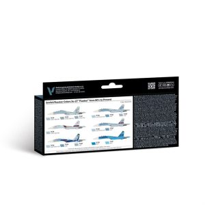 8x18 ml. 1980’lerden Günümüze kadar Sovyet/Rus renkleri Su-27 Flanker Model Air Boya Seti