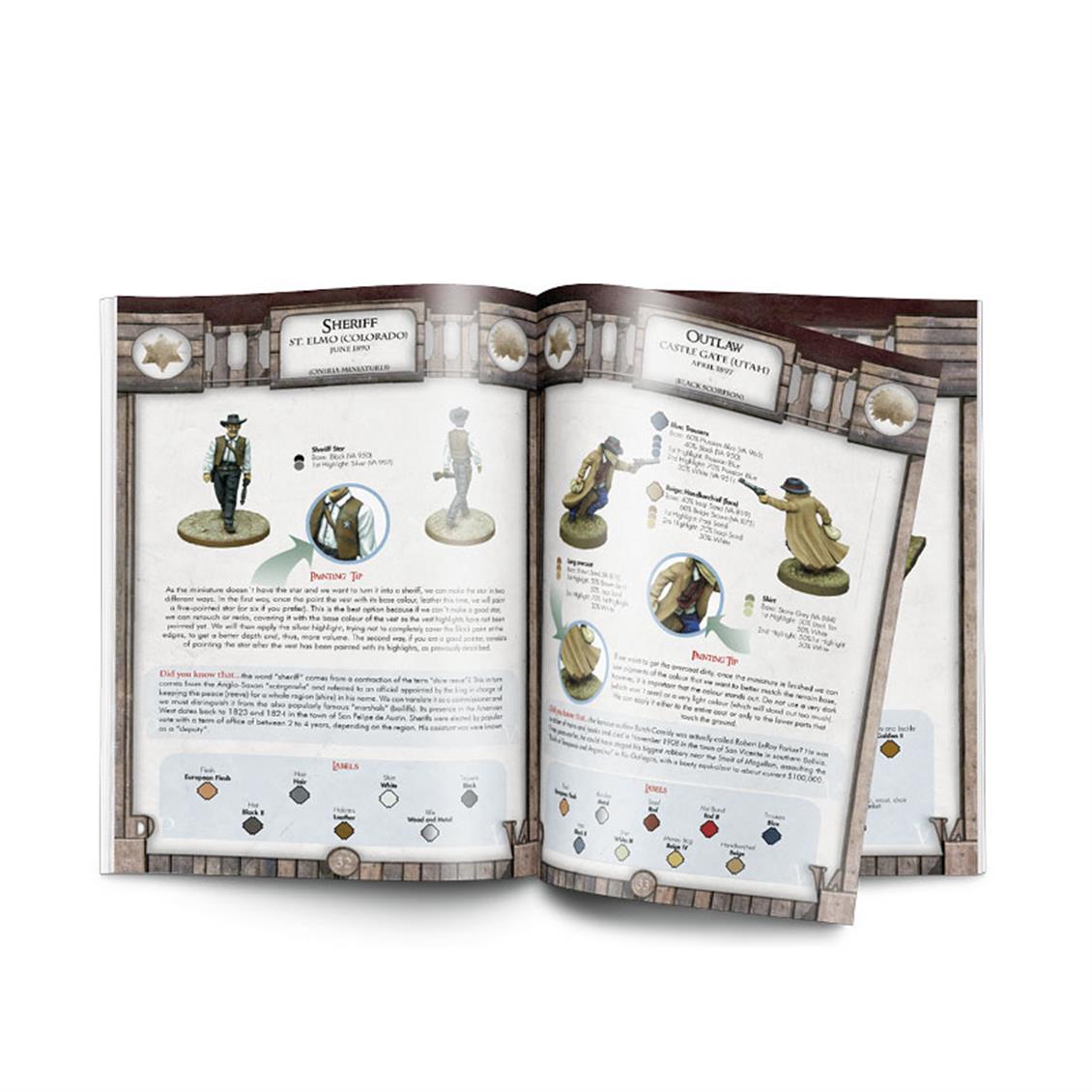 Vallejo PAWA010 Vahşi Batı Figürleri Boyama Teknikleri 72 Sayfa İngilizce Kitap - Görsel 2