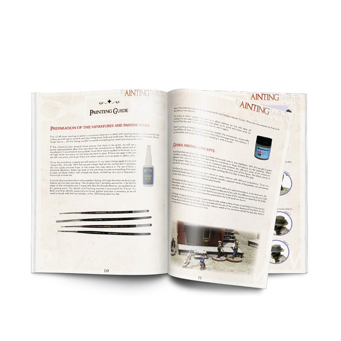 Vallejo PAWA010 Vahşi Batı Figürleri Boyama Teknikleri 72 Sayfa İngilizce Kitap - Görsel 4