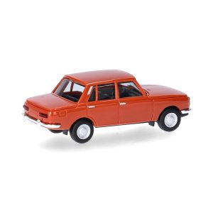 1/87 Wartburg 353 1966 Kahve Turuncu küçük araba modeli