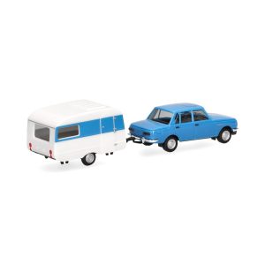 1/87 Wartburg 353 1982 Sedan ve Çekme Karavan küçük araba modeli
