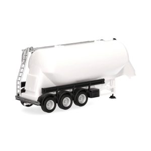 1/87 35m3 3 Akslı Burunlu Silo Romorku Beyaz küçük araba modeli