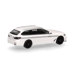 1/87 BMW Alpina B5 Touring Beyaz-Şeritli küçük araba modeli
