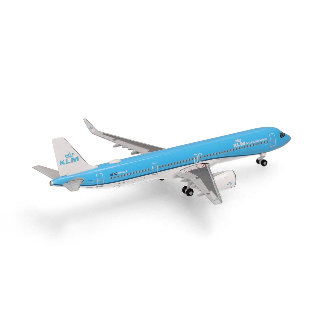 Herpa 538053, 1/500 KLM Airbus A321neo PH-AXA Metal Yolcu Uçağı Modeli - Görsel 3