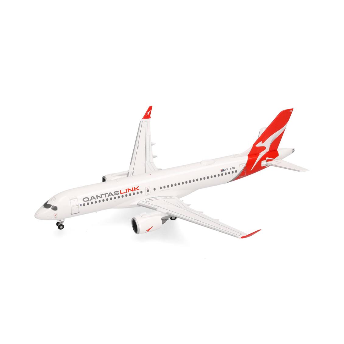 Herpa 573184, 1/200 QantasLink Airbus A220-300 Metal Yolcu Uçağı Modeli - Görsel 4