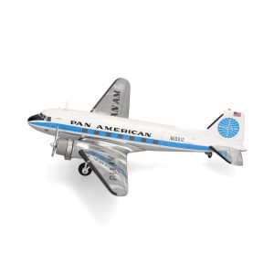 1/200 Pan American Havayolları Douglas DC-3 Metal Yolcu Uçağı Modeli