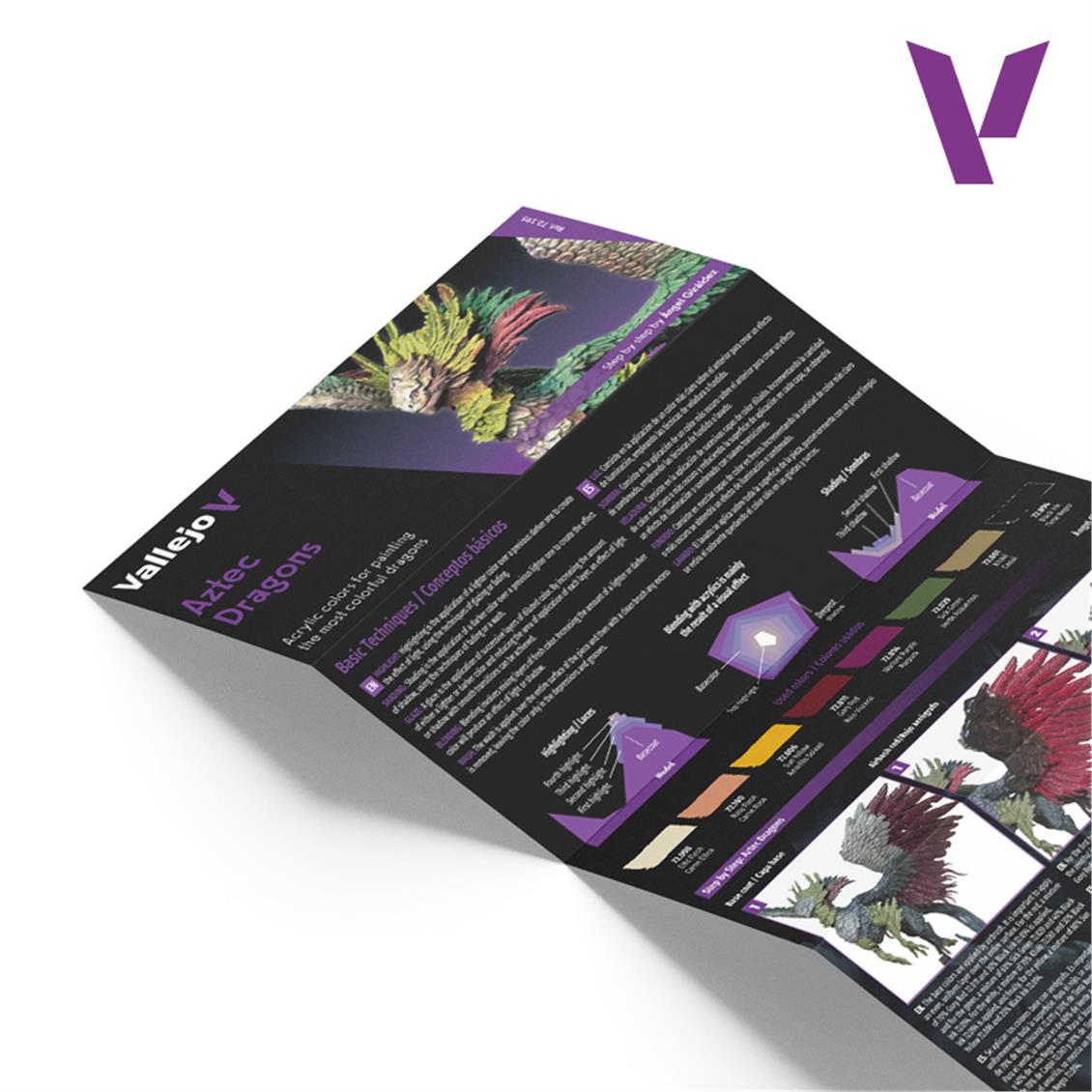 Vallejo 72195, 8x18 ml. Aztek Dragons game color boya seti - Görsel 4