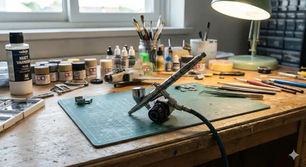 Vallejo parlak vernik airbrush inceltme oranı ve malzemeler