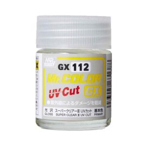 Mr.Hobby GX-112, 18 ml. Gloss, Super Clear III UV Cut Mr. Clear Maket Boyası