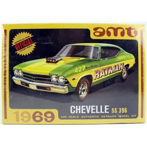 AMT1138 1/25 1969 Chevy Chevelle Hardtop Otomobil Plastik Model Kiti