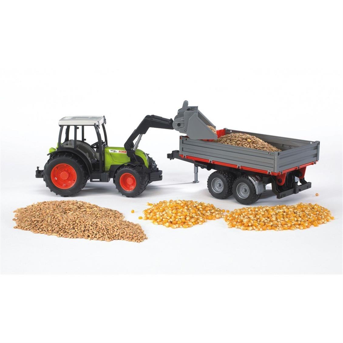 Bruder 02112 Claas Nectıs 267F Traktör Römork - Görsel 5