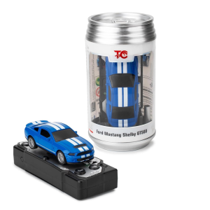Uzaktan kumandalı 1/60 Ford Mustang GT500 mavi küçük oyuncak araba