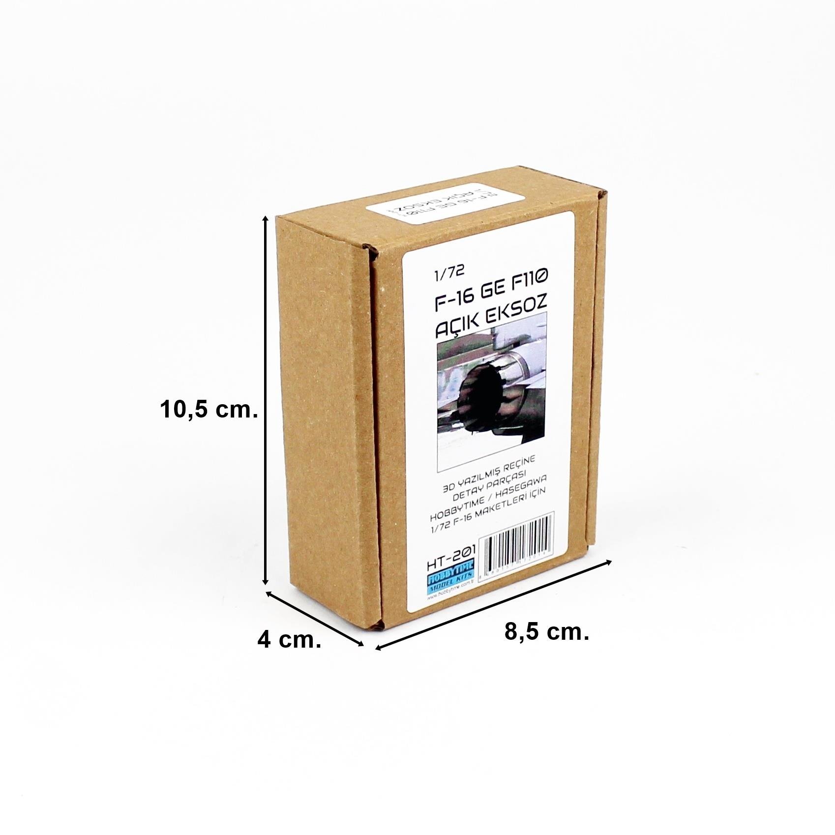 Hobbytime 201 1/72 F-16 GE F110 Açık Egzost, 3D Yazılmış Reçine Detay Parçası - Görsel 5