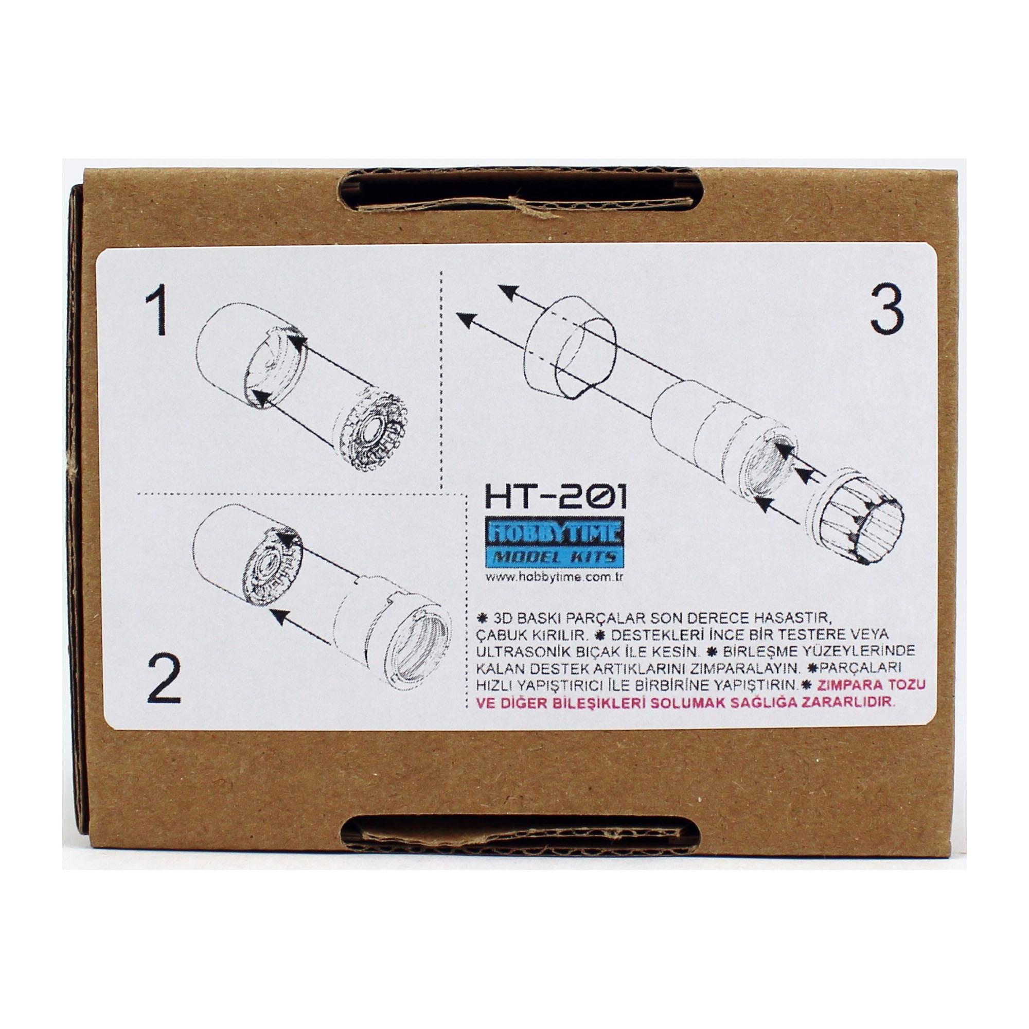 Hobbytime 201 1/72 F-16 GE F110 Açık Egzost, 3D Yazılmış Reçine Detay Parçası - Görsel 3