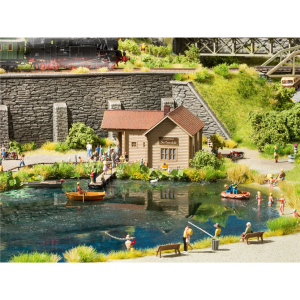 Mavi Yeşil Kahve Su damlaları oluşturma malzemesi Diorama Malzemesi