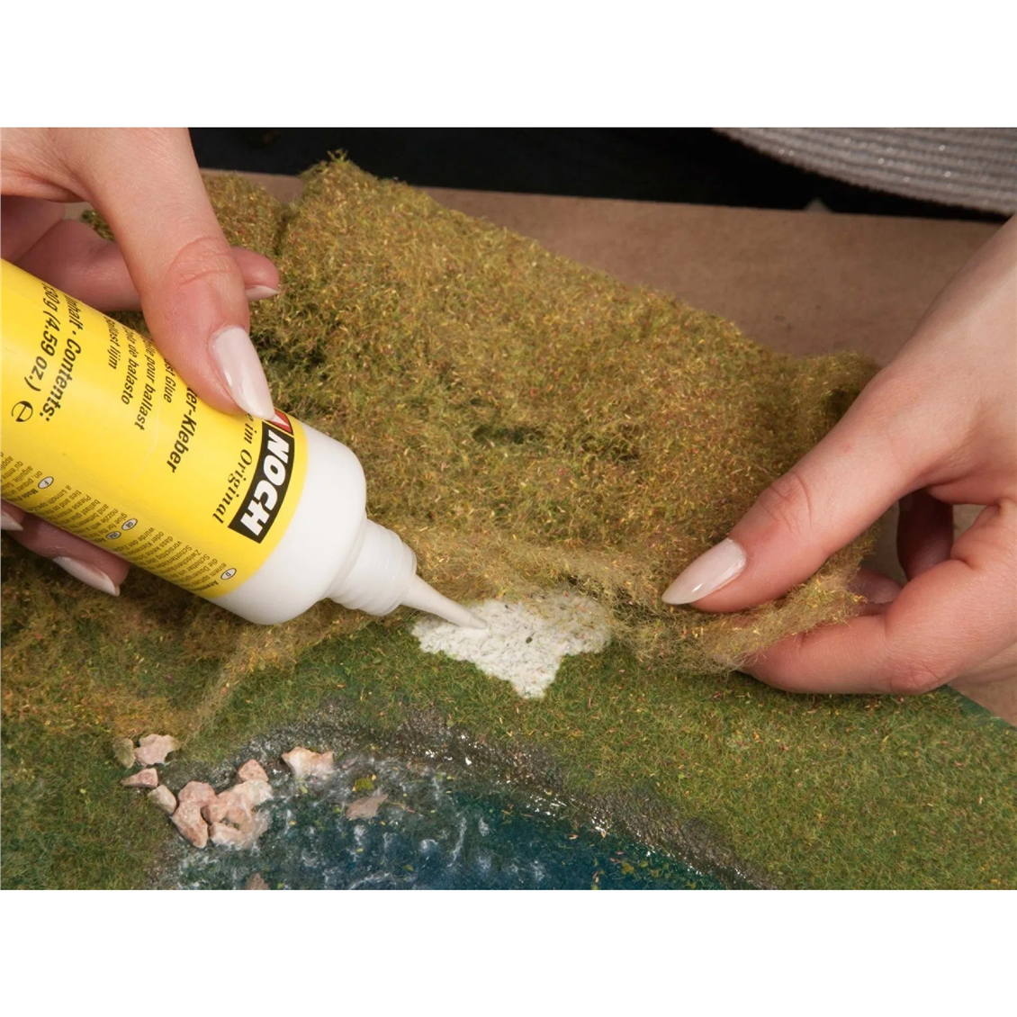 Noch 7280, Açık Yeşil 20x23 cm. Çayır Dokulu Folyaj Diorama Malzemesi - Görsel 6