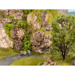 Kahverengi Mantardan Yapılmış Kaya Parçaları Diorama Malzemesi