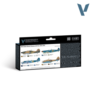 8x18 ml. RAF colors Desert Scheme & M.T.O. 1940-1945 Model Air Boya Seti