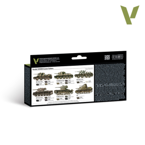 8x18 ml. Soviet WWII Camo Colors Model Air Boya Seti