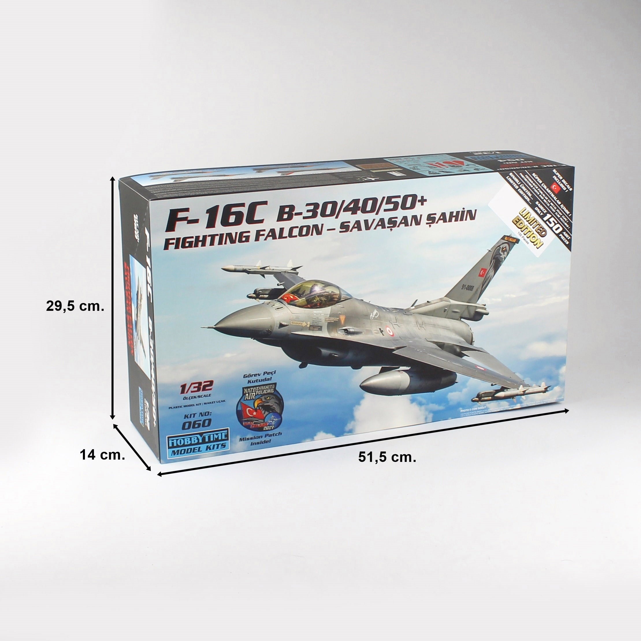 HT 060, 1/32 F-16C B-30/40/50+ Plasik Maketi - Görsel 6