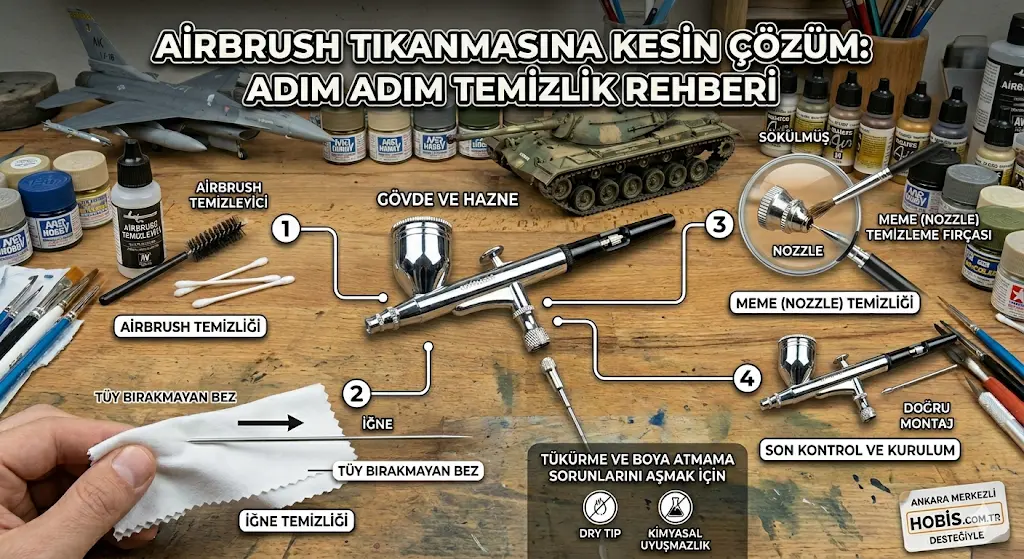 Airbrush tıkanması çözümü